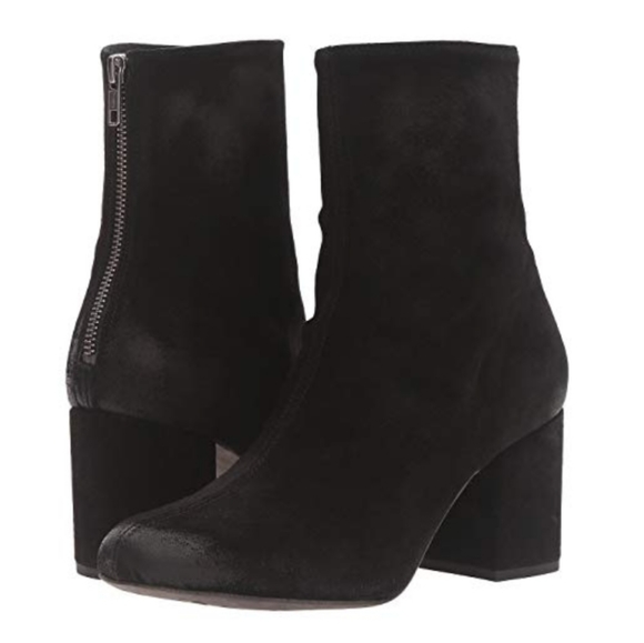 NWT Free People Cecile Black Suede Ankle Boots 5.5 - Picture 3 of 5